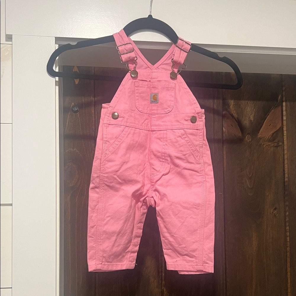 Carhartt Bright Pink Kids Overalls